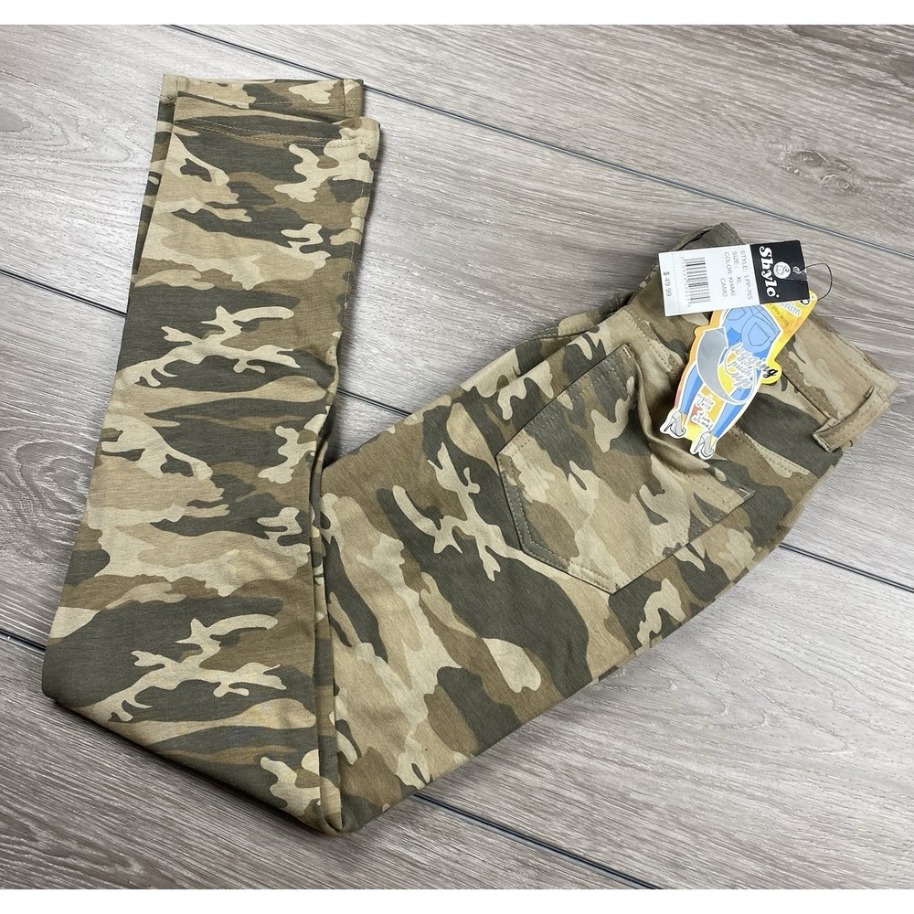 Shylo Women's Camo Print Lifting Leggings Green Size XL New